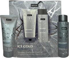 Facial Cleansing Gel, Shampoo and Shower Gel 3 in 1 for Men, Refreshing Formula with Orange and Cedar, Set of 2 Pieces (150ml + 200ml) 