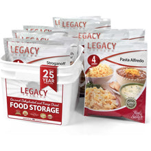 Carregar imagem no visualizador da galeria, 32 Serving Family 72 Hour Emergency Food Supply Kit - 8 Lbs - Disaster Relief - Survival Preparedness Supplies - Dehydrated / Freeze Dried Food Storage by Legacy Premium Food Storage
