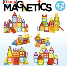 Charger l'image dans la galerie, Educa - Magnetics | Jogo educativo de construção 3D magnético com 42 peças para crianças, constrói figuras geométricas desenvolvendo a criatividade e imaginação. A partir de 3 anos (20023)
