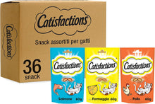 Cargar imagen en el visor de la galería, Deliciosas golosinas para gatos con sabor a salmón Catisfactions, 60 g
