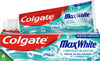 Pasta de dentes Colgate Max White pasta de dentes cristais brancos 12 x 75 ml, frescura melhorada por UltraFreeze, 10 x mais durável, recupera o branco natural dos seus dentes, explosão instantânea de fresco