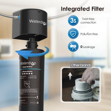 Carregar imagem no visualizador da galeria, Waterdrop 10UA Sistema de Filtro de Agua para Debajo del Fregadero, 30.000 Litros Sistema de Filtrado de Agua de Alta Capacidad, Certificado NSF/ANSI 42, Reduce el 99,99% de Plomo, Cloro, Mal Sabor
