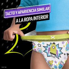 Carregar imagem no visualizador da galeria, DODOT Ninjamas Fralda de pijama com navios espaciais, 60 fraldas de pijama, 4-7 anos, 17 kg-30 kg, proteção contra fugas a noite toda
