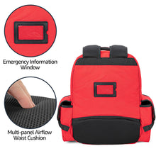 Carregar imagem no visualizador da galeria, CURMIO Botiquín de Primeros Auxilios, Mochilla de Primeros Auxilios, Bolsa Emergencias Rojo, Botiquín Mochilla, Funcional y Práctico, Bolsa Vácia
