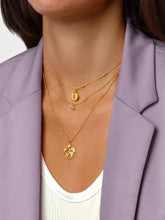 Carregar imagem no visualizador da galeria, SINGULARU - Collar Dots - Cadena en Plata de Ley 925 con Baño de Oro 18Kt y esferas - Cadena de Ajustable hasta 55 cm - Joyas para Mujer
