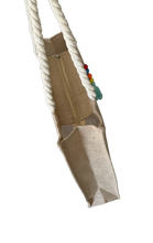 Carregar imagem no visualizador da galeria, Bolsa de Praia em Juta com Pingente - Ecológica, Resistente e Reutilizável | Ideal para Dias de Sol na Praia | 42cmx33cmx10cm
