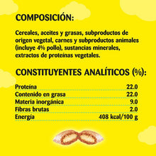 Carregar imagem no visualizador da galeria, Catisfactions Sabor Frango - Pack 6 X 60g - Mimos Crocantes para Gatos 360g
