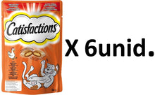 Carregar imagem no visualizador da galeria, Catisfactions Sabor Frango - Pack 6 X 60g - Mimos Crocantes para Gatos 360g
