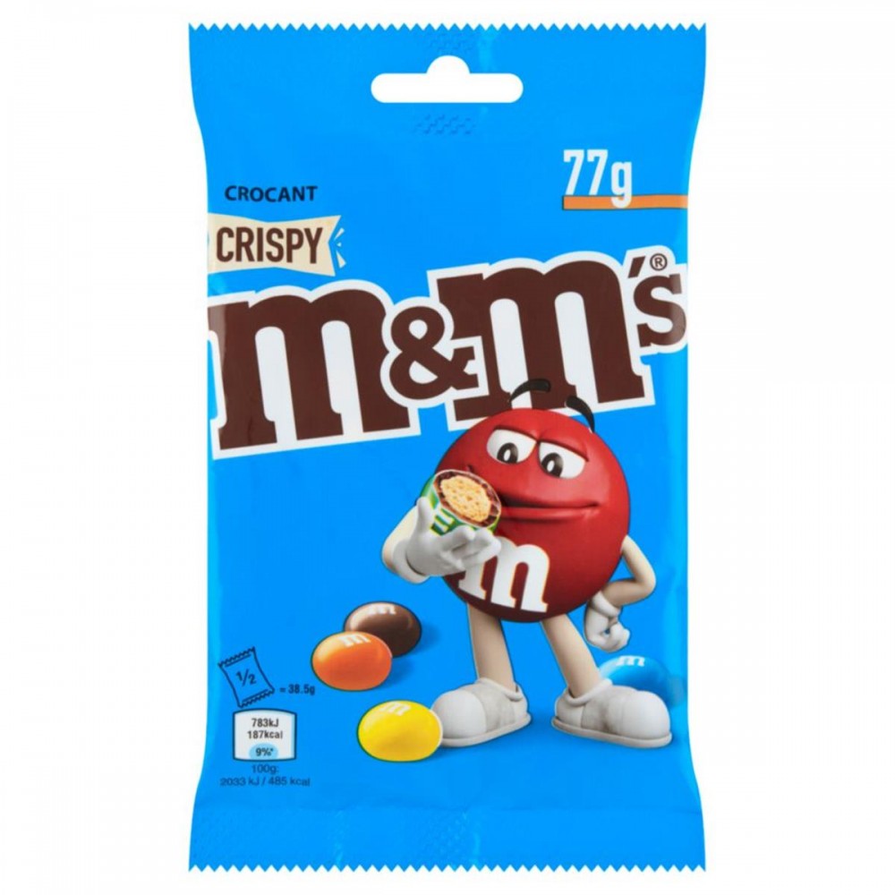 M&M´s Drageias de Chocolate Crispy 77g
