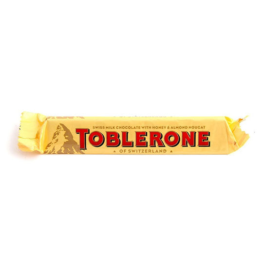 Toblerone - Snack de Chocolate de Leite com Nougat Mel e Amêndoa 35g