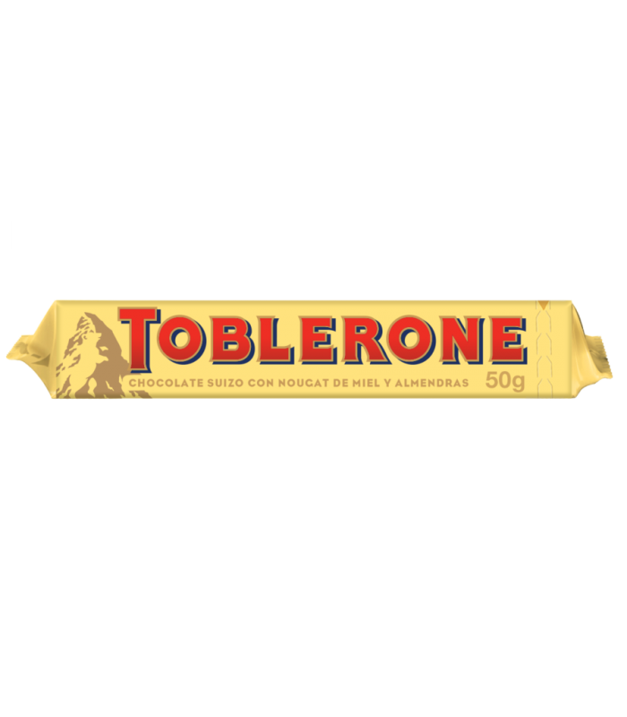 Toblerone - Snack de Chocolate de Leite com Nougat Mel e Amêndoa 50g