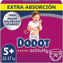Carregar imagem no visualizador da galeria, Dodot Fraldas Activity Extra T5+, 12 a 17 kg, 96 unidades
