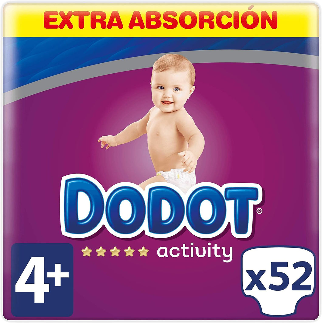 Dodot Fraldas Activity Extra T4+, 10 - 15kg, 52 unidades