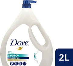 Dove Champô Professional Hidratante 2 Litros com Doseador de Bomba, Tamanho Económico para Uso Diário em Família, Limpeza Profunda e Suavidade para Todos os Tipos de Cabelo, Ideal para Casa ou Salão de Beleza