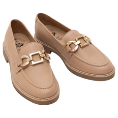 CAPRICE FOOTWEAR Loafer MIA Mocassim Feminino em Couro Genuíno Anilina Elegante com Aplicação e Fabricados em Portugal