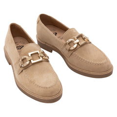 CAPRICE FOOTWEAR Loafer MIA Mujer Mocasines Cuero Crute Auténtico Elegantes Slip-On con Aplique Pigopi Comodidad Diaria Fabricados en Portugal