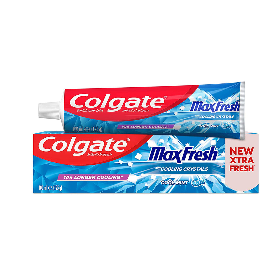 Pasta de Dentes Colgate Max Fresh with Cooling Crystals 100ml - Cool Mint Xtra Fresh