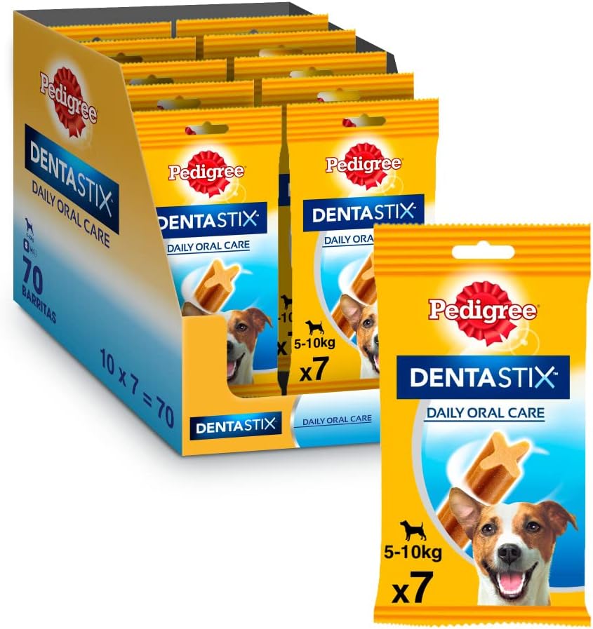 Pedigree - Pack 10 X 110g - Dentastix X7 Snack Dental para Higiene Oral de Cães Pequenos 1.100g