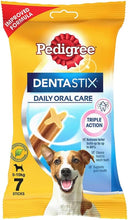 Carregar imagem no visualizador da galeria, Pedigree - Pack 10 X 110g - Dentastix X7 Snack Dental para Higiene Oral de Cães Pequenos 1.100g
