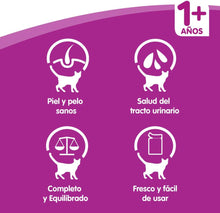 Carregar imagem no visualizador da galeria, Whiskas - Bolsas de comida húmeda, deliciosa y sabrosa selección de aves en gelatina, adecuada para gatos de 1 a 1 años, mega paquete de 120 x 100 g
