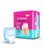 Carregar imagem no visualizador da galeria, Indasec Pack 4 x 12 uds. Fraldas Discreet Pant Plus Tamanho L - Protección Confiabla para Incontinencia Moderada - 48 unidades
